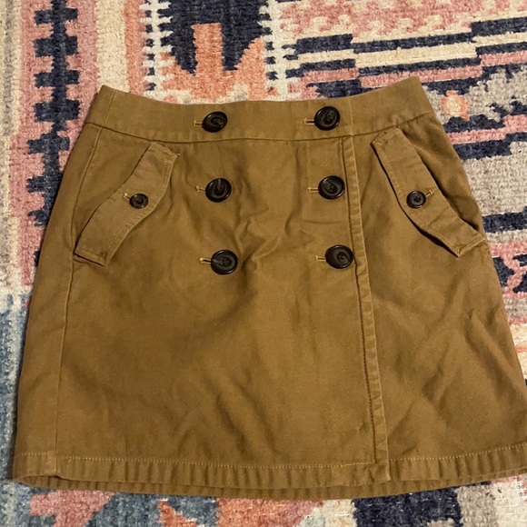 J. Crew Dresses & Skirts - J crew Tan double button marching mini skirt
